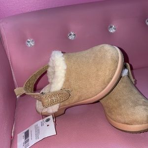 Tan Suede Clogs Toddler Girl